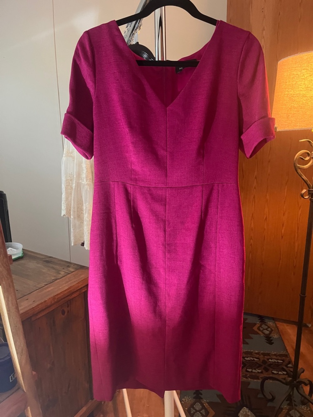 Ivanka Trump Fuchsia Midi Sheath Dress